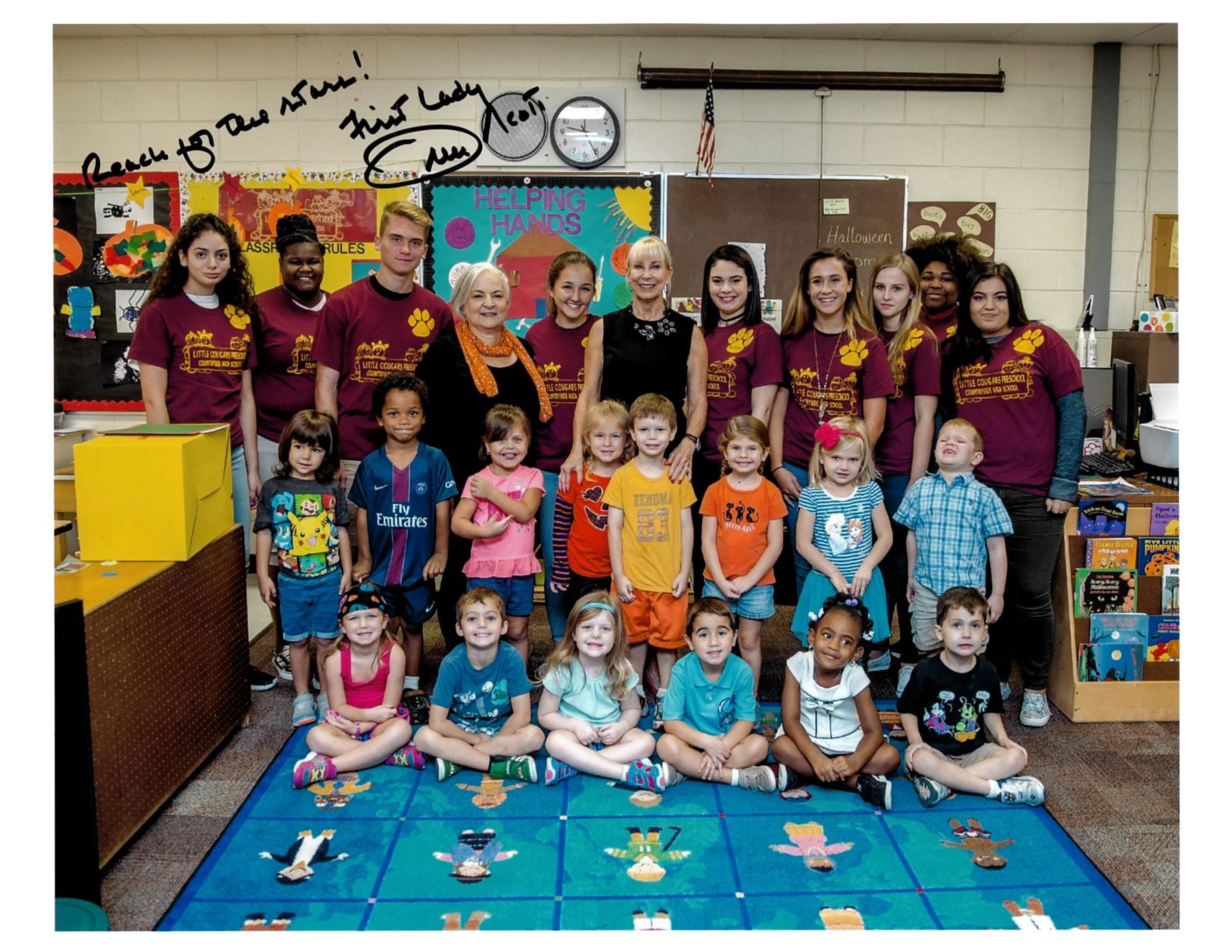 First Lady Ann Scott's Visit to Little Cougars Preschool 